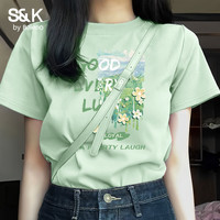 班尼路 S&K 100%纯棉 短袖T恤 潮流上衣