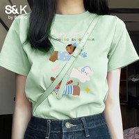 班尼路 S&K系列 100%纯棉 短袖T恤 潮流上衣