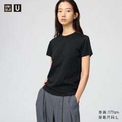 优衣库 合作款 女士圆领T恤 09 黑色