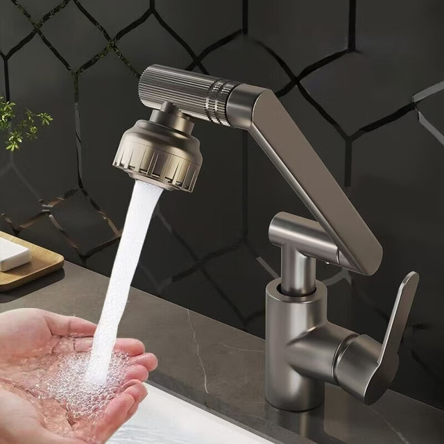 米芒 厨房招财猫冷热万向旋转水龙头