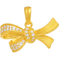  CHJ JEWELLERY/潮宏基 非遗花丝 女士黄金钻石吊坠