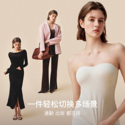 Ubras 立体抹胸 女士内衣 胸垫 吊带 燕麦奶色 M