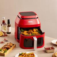 THERMOS 膳魔师 家用可视2025年新款6L大容量双热源一体机三合一空气炸锅
