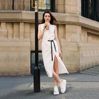 思加图 女士厚底增高板鞋