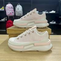 匡威 Run Star秋上新柔软舒适 低帮 帆布鞋粉白色A13853C