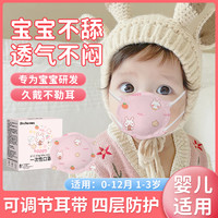初医生 幼儿童一次性口罩 0到6月专用 6到12月小龄儿童宝宝 1一3岁 四季防护