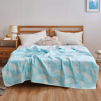 多兰诗 纯棉六层毛巾被午睡毛毯