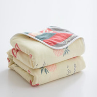 多兰诗 纯棉六层毛巾被午睡毛毯