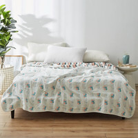 多兰诗 纯棉六层毛巾被午睡毛毯