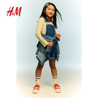 H&M 儿童牛仔背带短裤