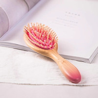 谭木匠 气垫气囊按摩梳卷发梳  桃花系列 桃花羞