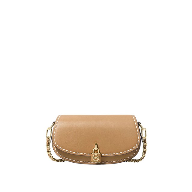 MICHAEL KORS 【牛皮马鞍包】MK链条单肩斜挎女包MILA小号 30T4GIMM1L