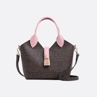 菲安妮 自主IP系列 女士手提包 小怪兽锁扣老花