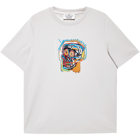 JACK&JONES/杰克琼斯 凉感 男士短袖T恤 M （175） C42蒸气灰