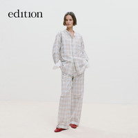  edition 丝棉格纹 女士衬衫