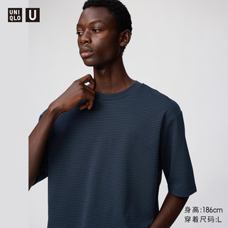  UNIQLO/优衣库 棉混纺 女士T恤 69 藏青色