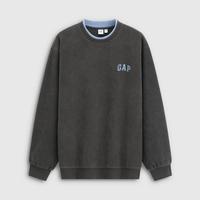 Gap 男女装2025春秋款logo刺绣宽松长袖圆领卫衣831294