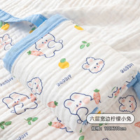 澳乐 婴儿纱布浴巾纯棉初生儿童吸水洗澡用品六层宽边A类110