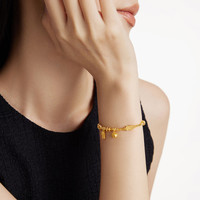  CHOW TAI FOOK/周大福 平安招财 女士黄金手链