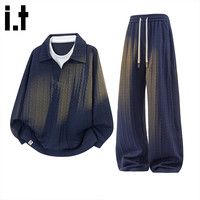 :CHOCOOLATE 男士假两件卫衣套装