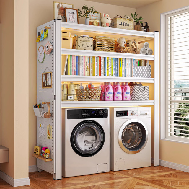 昭简 货架置物架多层家用阳台客厅厨房落地储物架加厚承重杂物收纳架 三层-高80cm