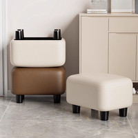 金格羽 换鞋凳小凳子矮凳软包猫抓皮换鞋凳