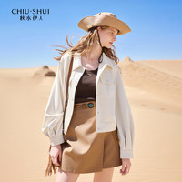 秋水伊人 女士短外套 624112A070357