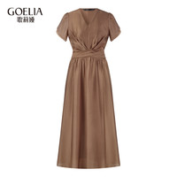  GLORIA/歌莉娅 叠褶花瓣袖 女士连衣裙