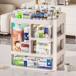 今日必买：纳份爱 抽屉式收纳箱（4抽屉+顶部分格）