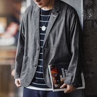  MADEN/马登 仿冰染 男士西装夹克