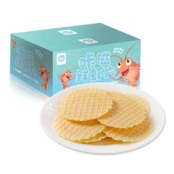 40%鲜虾片磨牙饼干宝宝零食不含蔗糖独立袋装非油炸