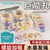 百亿补贴：马卡乐 水果发圈气质高弹力无接缝头绳皮筋女马尾头饰扎头发绳儿童