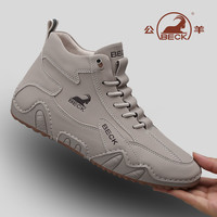 公羊 意大利公羊2026春季增高马丁靴擦色男靴机车工装靴子轻奢高帮男鞋