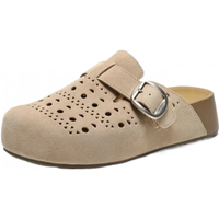  BeLLE/百丽 透气打孔 女士拖鞋 杏色 38