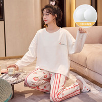 DAPHNE/达芙妮 纯棉 女士睡衣套装+胸垫