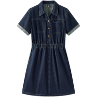  Semir/森马 收腰显瘦 女士牛仔连衣裙