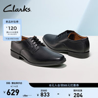 Clarks Tilden Plain系列 男士德比鞋 黑色 42
