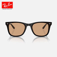 Ray-Ban RayBan）时尚方形太阳镜大框显脸小眼镜夏日户外防晒墨镜0RB4391D 601/93黑色镜框棕色镜片