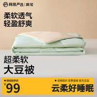 网易严选 A类大豆纤维被宿舍夏季床上用品夏被四季被空调被 云杉绿-夏被 200*230cm（适合1.5m/1.8m床)