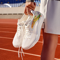 安踏 柏油路霸2 格桑花丨专业竞训跑步鞋男耐磨缓震公路运动鞋跑鞋 纸莎白-1 39