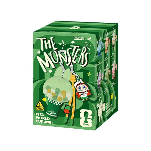 泡泡玛特 POPMART泡泡玛特拉布布THE MONSTERS × FIFA系列迷你挂件灯盲盒