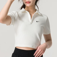 NIKE 女子夏季粉彩风时尚休闲POLO衫 DV7885-133