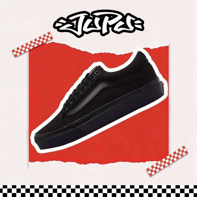 VANS Old Skool黑武士 OS全黑 男女情侣帆布鞋 VN000D3HBKA