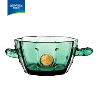 乐唯诗 仙人掌甜品碗 墨绿色 210ml