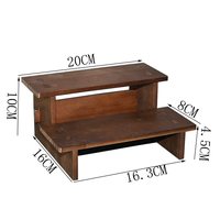 移动端：妙提 升级加宽实木阶梯架手串收纳摆件手办陈列架子拆装首饰摆摊展示架