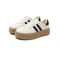 西遇 【撞色厚底】复古美式学院风德训鞋女士低帮板鞋