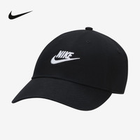 NIKE 棒球帽男女帽子户外帽可调节遮阳鸭舌帽FB5369-010