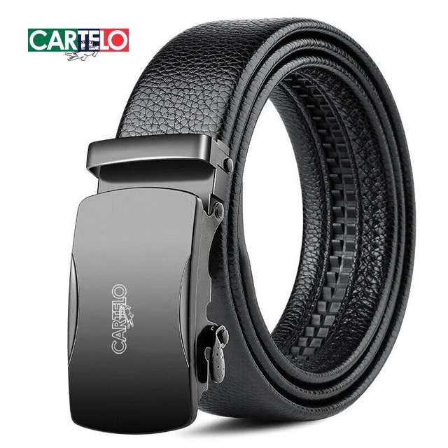 卡帝乐鳄鱼 男士皮带 休闲自动扣腰带 款83