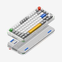 移动端：NuPhy Kick75机械键盘 黛粉轴-踩雪音-42gf  Max轴（高轴）QMK版  单键盘