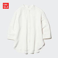 UNIQLO/优衣库 麻混纺 女士衬衫